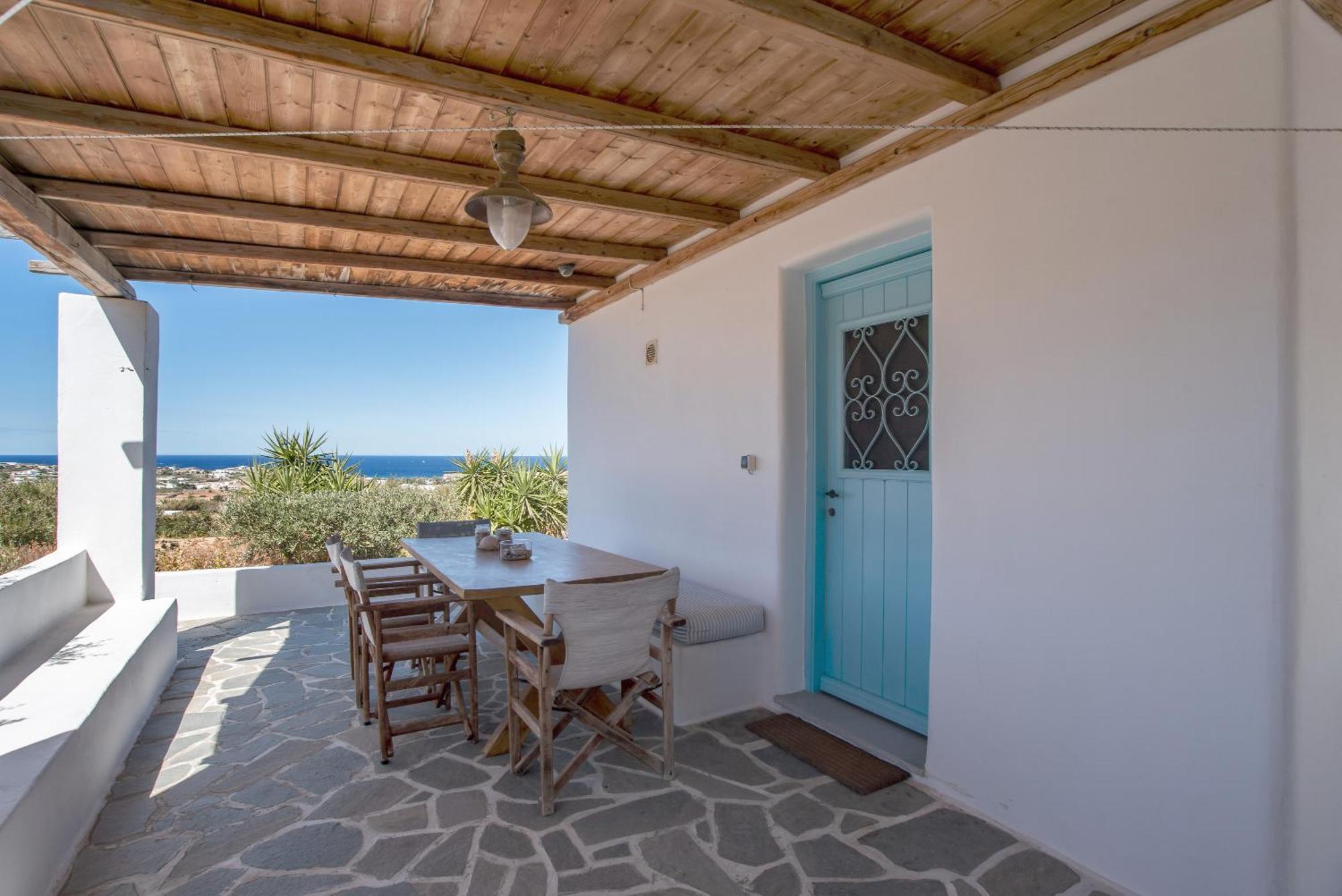 Eva'S Open Sea View House Villa Parasporos Bagian luar foto