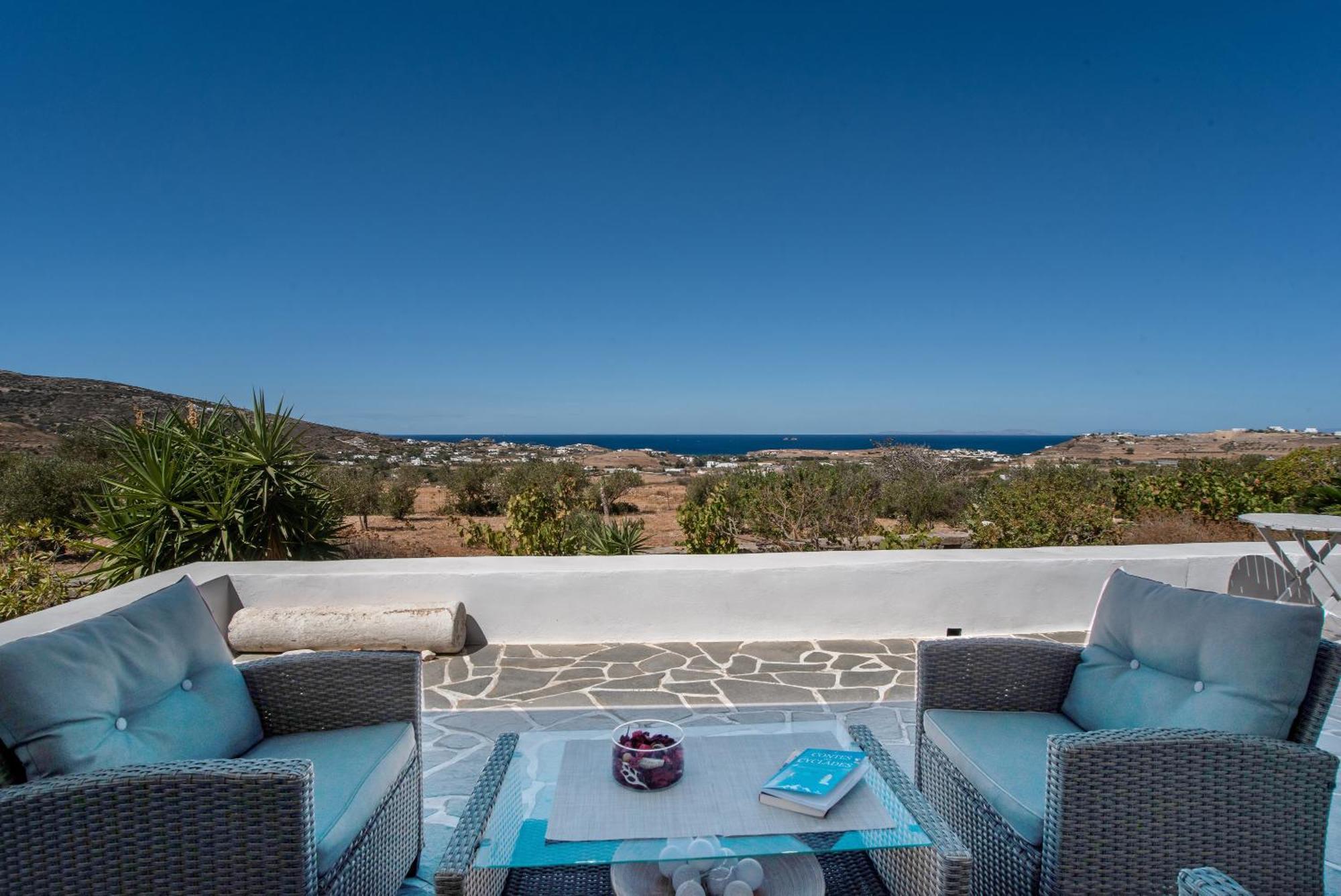 Eva'S Open Sea View House Villa Parasporos Bagian luar foto